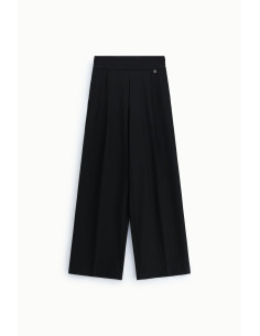 High-Waisted Palazzo Trousers with Pleats – Please 2