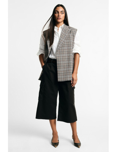 Bermuda Shorts with Cargo Pockets and Wide Legs, Please