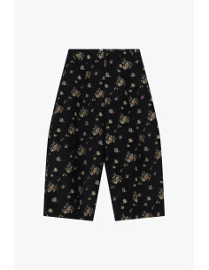 Pantalon palazzo ample à taille haute, imprimé floral Please 2