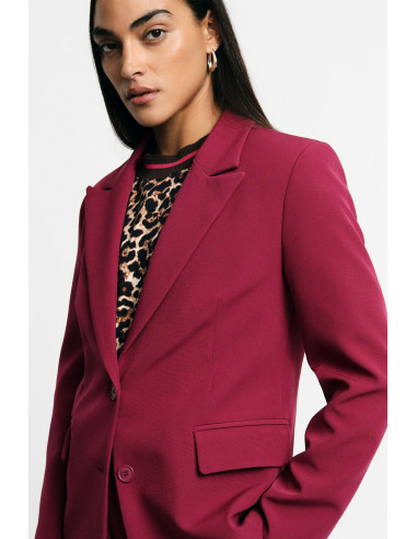 Blazer à revers en pointe et poches à rabat, s'il vous plaît - Vest...