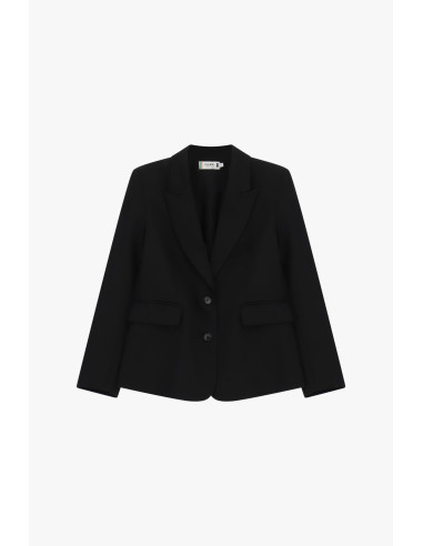 Blazer With Peak Lapels And Flap Pockets Please