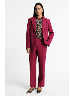 Pantalon sur mesure à taille normale avec pinces, s'il vous plaît -...