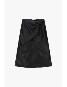Jupe midi avec nœud latéral et drapé Please 2