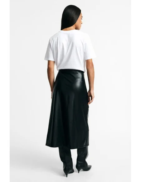 Midi Skirt with Side Knot and Draping Please