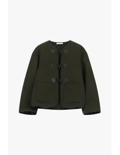 Shirt Jacket With Front Pockets And Toggle Closure Please 2