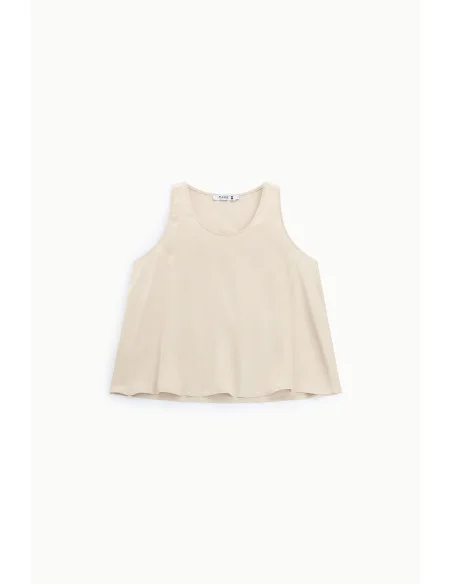 Top Svasato Con Scollo Rotondo E Spalline Larghe Please