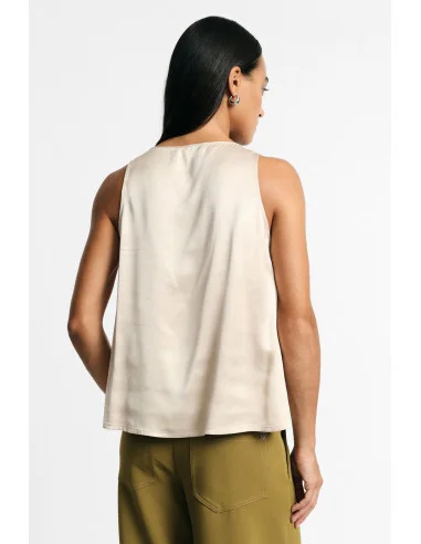 Top Svasato Con Scollo Rotondo E Spalline Larghe Please