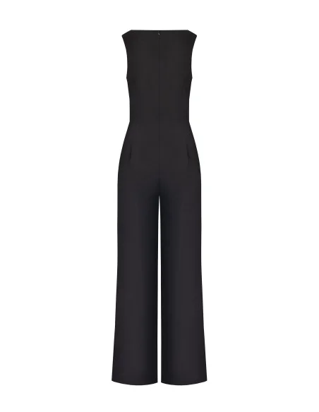 Scuba Crepe Palazzo Jumpsuit with a ‘Rinascimento’ Sequinned Bodice