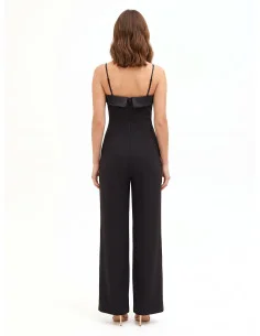 Rinascimento Palazzo-Style One-Piece Jumpsuit in Technical Fabric with an Asymmetrical Front Panel 2