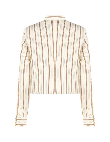 Chemise ample et courte en mélange de viscose, à plis « Rinascimento »