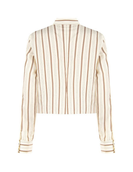 Chemise ample et courte en mélange de viscose, à plis « Rinascimento »