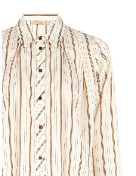 Chemise ample et courte en mélange de viscose, à plis « Rinascimento »