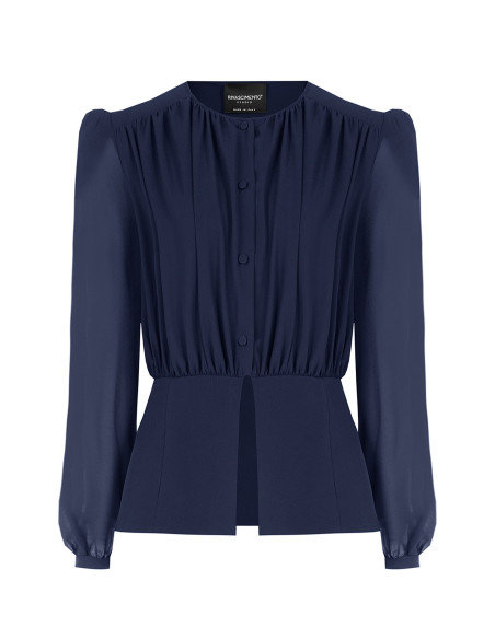 Rinascimento Semi-Transparent Georgette Studio Shirt