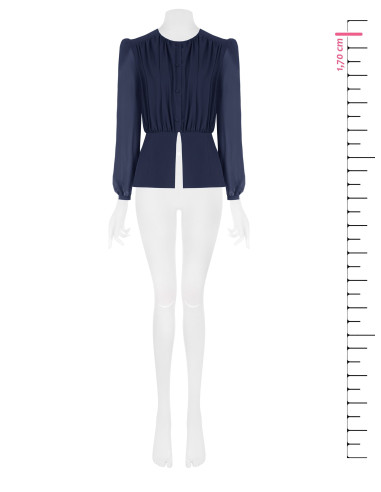 Camicia Studio In Georgette Semitrasparente Rinascimento