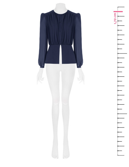 Camicia Studio In Georgette Semitrasparente Rinascimento