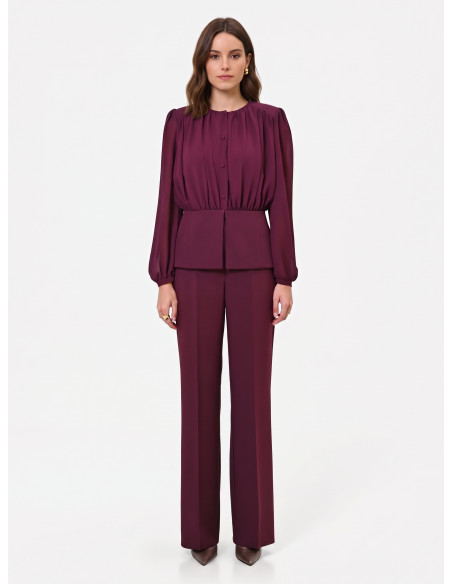 Camicia Studio In Georgette Semitrasparente Rinascimento