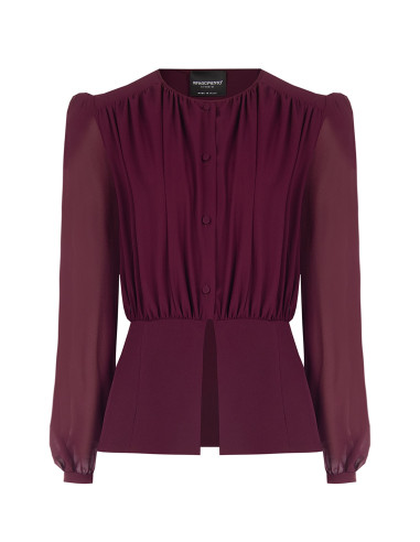 Camicia Studio In Georgette Semitrasparente Rinascimento