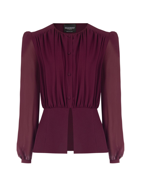 Camicia Studio In Georgette Semitrasparente Rinascimento