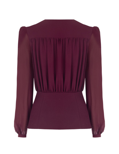 Camicia Studio In Georgette Semitrasparente Rinascimento