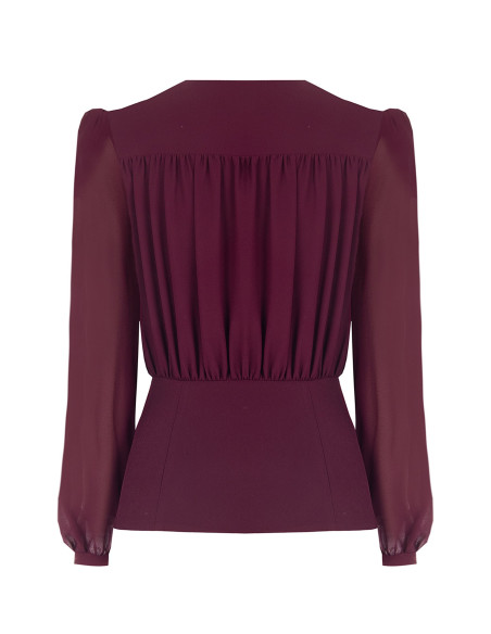 Rinascimento Semi-Transparent Georgette Studio Shirt