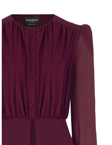 Camicia Studio In Georgette Semitrasparente Rinascimento