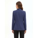 Giacca Blazer In Tessuto Tecnico Con Collo A Scialle In Raso Rinascimento
