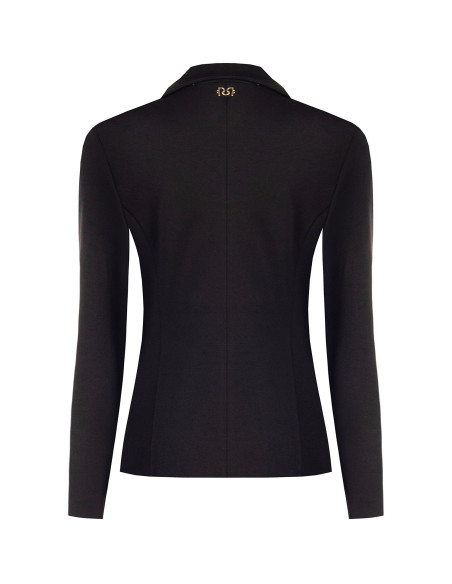 Veste blazer cintrée en point de Milan avec bouton assorti « Rinascimento »