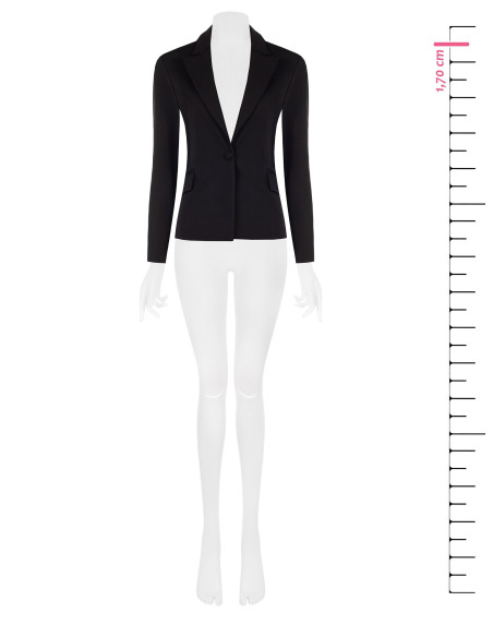 Giacca Blazer Sfiancata In Punto Milano Con Bottone Coordinato Rinascimento