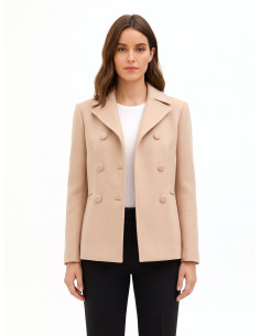 Rinascimento Short, Fitted Coat with Matching Buttons
