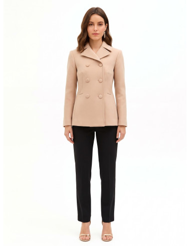 Manteau court cintré avec boutons assortis « Rinascimento »