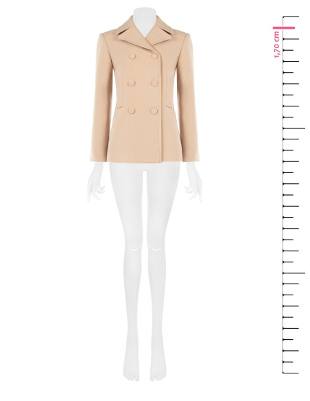 Manteau court cintré avec boutons assortis « Rinascimento »