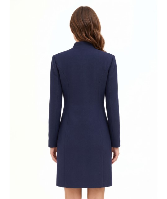 Cappotto Lungo Smanicato In Misto Lana Rinascimento