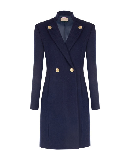 Manteau long sans manches en laine mélangée « Rinascimento »