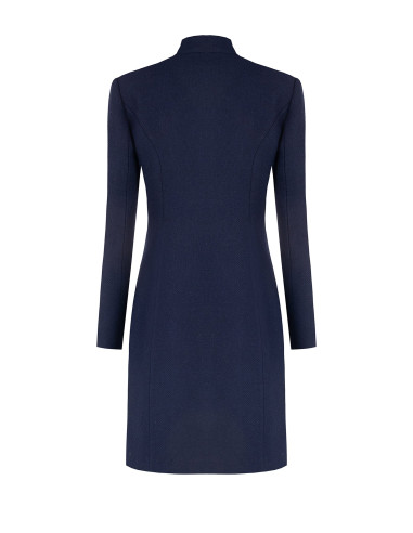 Rinascimento Long Sleeveless Wool-Blend Coat