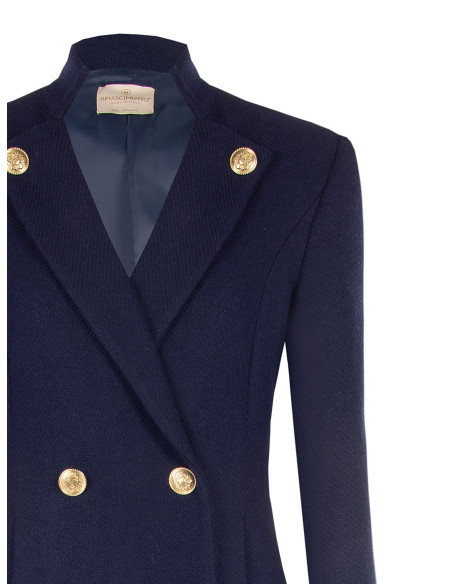 Rinascimento Long Sleeveless Wool-Blend Coat