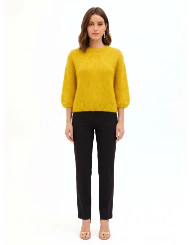 Maglione Over In Misto Mohair Con Maniche A 3/4 Rinascimento