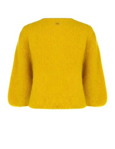 Rinascimento Oversized Mohair-Blend Jumper with 3/4-Length Sleeves