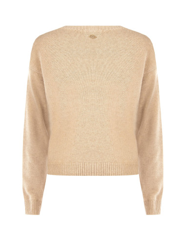 Maglione In Misto Viscosa E Lana Motivo A Rombi Con Lurex Rinascimento