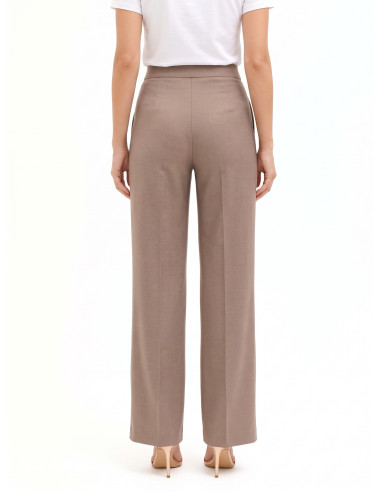 Pantalon palazzo en polyviscose avec poches « Rinascimento »