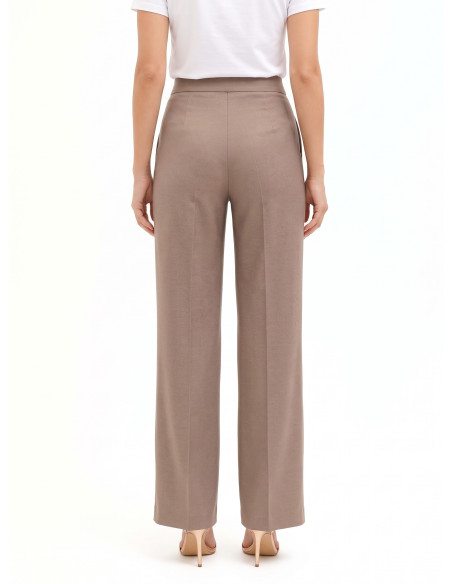 Pantalon palazzo en polyviscose avec poches « Rinascimento »