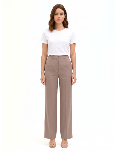 Pantalon palazzo en polyviscose avec poches « Rinascimento »