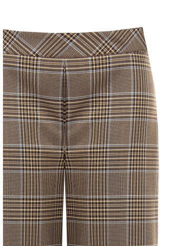 Rinascimento Checked Polyviscose Palazzo Trousers Without Pockets