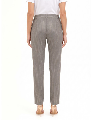 Pantalon droit à rayures brodées « Rinascimento »
