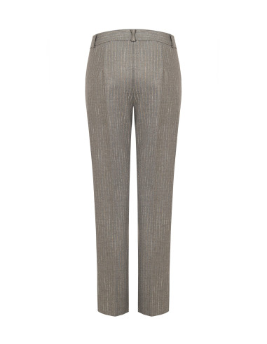 Straight-leg Trousers with Embroidered Stripes – Rinascimento