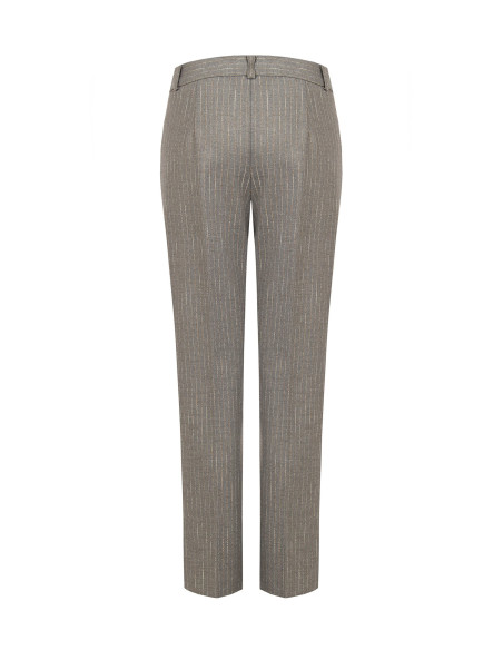 Straight-leg Trousers with Embroidered Stripes – Rinascimento