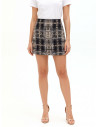 Rinascimento Bouclé Tweed Mini Skirt with Lurex