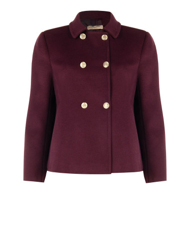 Short, Loose-Fitting Curvy Coat in Rinascimento Curvy Wool