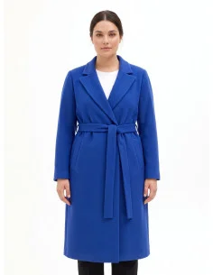 Cappotto Spolverino In Panno Con Cintura Coordinata Rinascimento Curvy