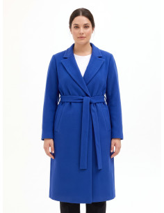 Manteau court en laine avec ceinture assortie « Rinascimento Curvy »