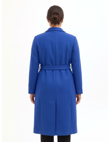 Rinascimento Curvy Wool Duster Coat with Matching Belt